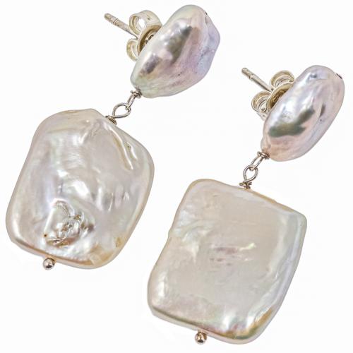 PENDIENTES CON PERLAS FLAT