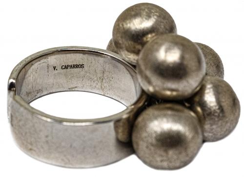 ANILLO "CAPARRÓS" EN PLATA Y PERLAS