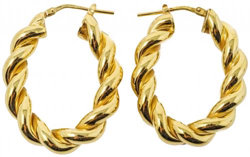 PENDIENTES EN PLATA DORADA