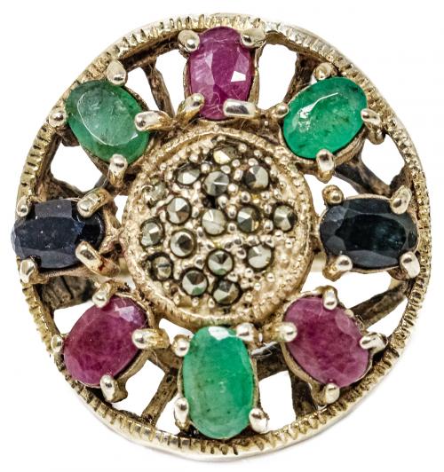 ANILLO ROSETÓN EN PLATA