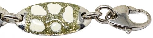 PULSERA EN PLATA Y ESMALTES