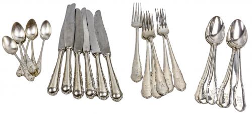 MEDIA CUBERTERIA EN METAL PLATEADO