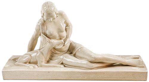 FIGURA EN GRES DE LOS AÑOS 40