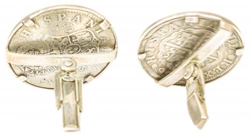 GEMELOS CON MONEDAS DE PLATA