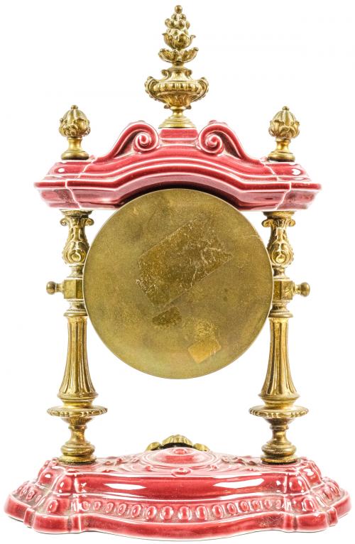 RELOJ DE SOBREMSA DE BRONCE Y CERÁMICA