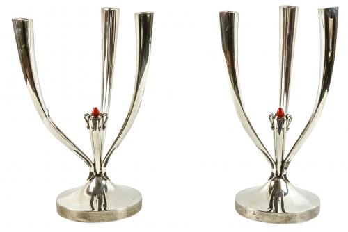 PAREJA DE CANDELABROS DE LOS AÑOS 70