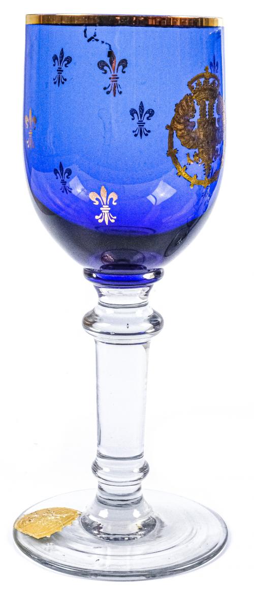 CONJUTO DE SEIS COPAS EN CRISTAL DE MEDIADOS DEL S.XX