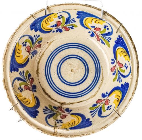 PLATO DE CERÁMICA DE ALCORA DE FINALES DE SIGLO XIX