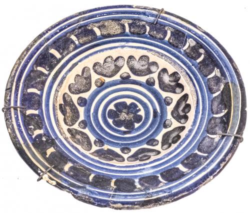 PLATO DE CERÁMICA CATALANA DEL SIGLO XVIII