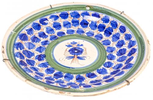 PLATO DE CERÁMICA DE MANISES DE FINALES DE SIGLO XIX