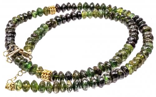 COLLAR GARGANTILLA CON TURMALINAS VERDES