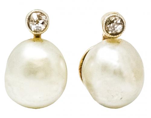 PENDIENTES TU Y YO DE FLES. DEL S.XIX