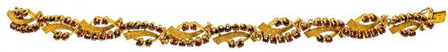 PULSERA CON GRANATES DE LOS AÑOS 70