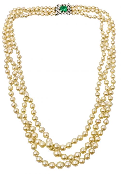 COLLAR DE PERLAS DE MEDIADOS S.XX