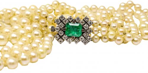 COLLAR DE PERLAS DE MEDIADOS S.XX