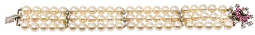 PULSERA DE PERLAS DE MEDIADOS S.XX