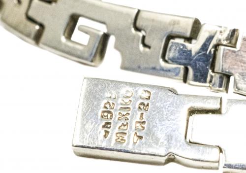 CONJUNTO GARGANTILLA Y PULSERA EN PLATA MEJICANA