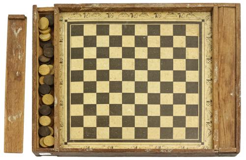 TABLERO PARA JUEGO DE MESA DEL PRIMER TERCIO S.XX