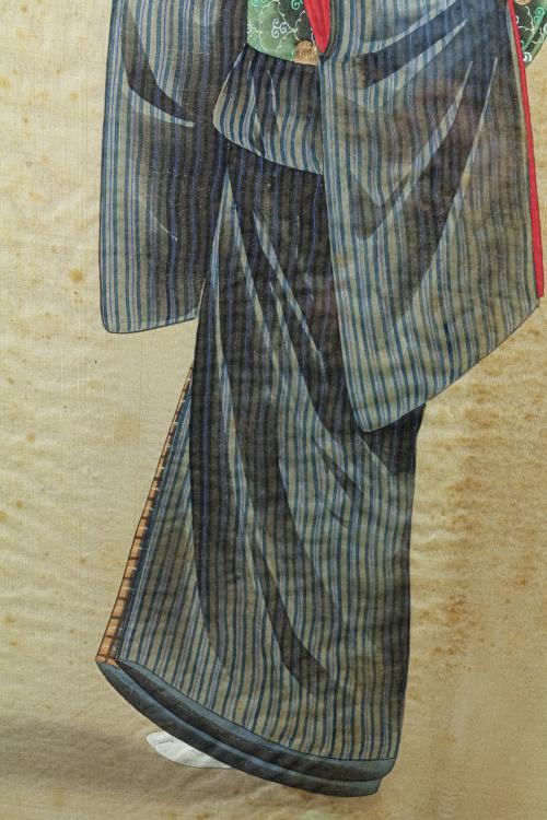 PAREJA DE ESCUELAS JAPONESAS DE FINALES DEL SIGLO XIX