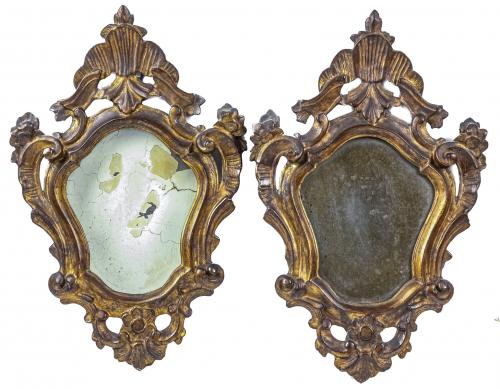 PAREJA DE CORNUCOPIAS DEL SIGLO XIX