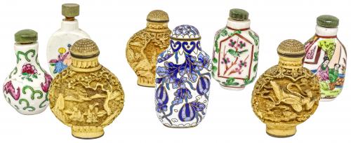 COLECCIÓN DE OCHO PERFUMEROS ORIENTALES