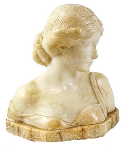 BUSTO DE MUJER EN MÁRMOL