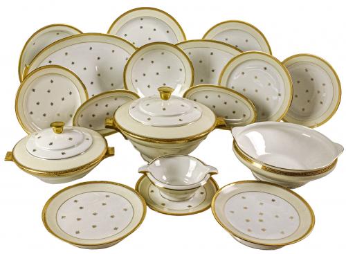 VAJILLA DE PORCELANA DE LIMOGES DE MEDIADOS DE S. XX
