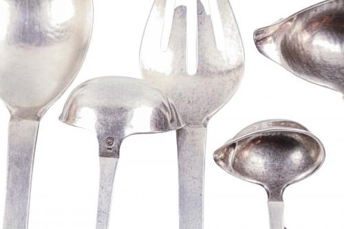 CONJUNTO DE CUBIERTOS EN PLATA DANESA GEORG JENSEN