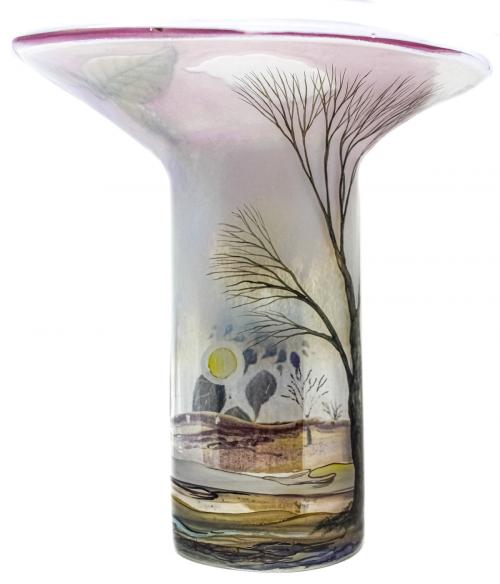 ERWIN EISCH JARRON EN CRISTAL SOPLADO
