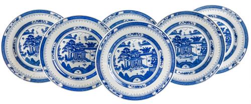 CONJUNTO DE 6 PLATOS ORIENTALES