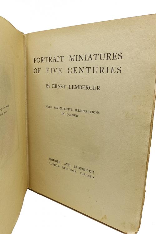 "PORTRAITS MINIATURES OF FIVE CENTURIES"