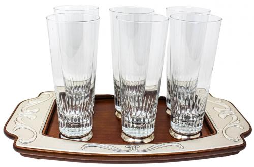 CONJUNTO DE SEIS VASOS PARA WHISKY DEL ÚLTIMO CUARTO S.XX