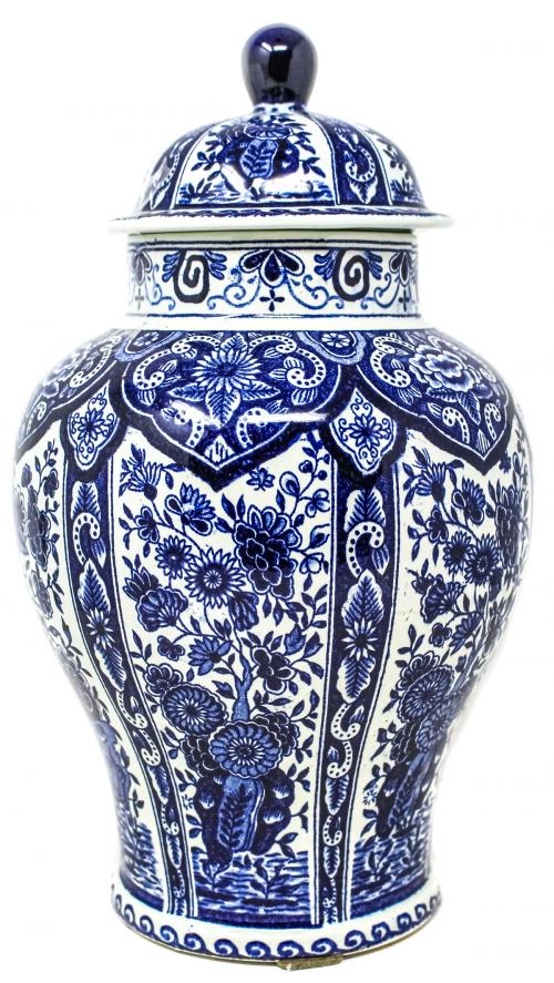 TIBOR EN PORCELANA DE "DELFT" DEL ÚLTIMO CUARTO S.XX