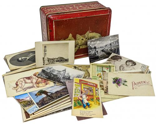 GRAN LOTE DE POSTALES ANTIGUAS