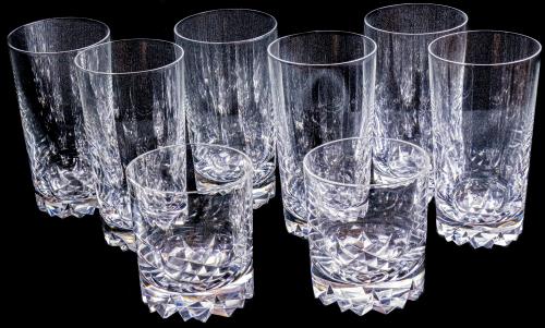 CONJUNTO DE VASOS PARA WHISKY Y COMBINADO EN CRISTAL