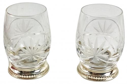 CONJUNTO DE VASITOS DE LICOR EN CRISTAL  