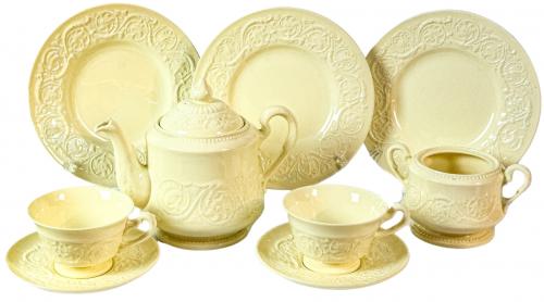 JUEGO DE CAFÉ EN LOZA INGLESA WEDGWOOD ULTIMO CUARTO S.XX