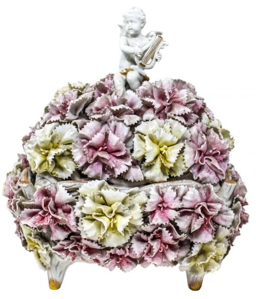 BOMBONERA DE PORCELANA DE LA PRIMERA MITAD DE S. XX