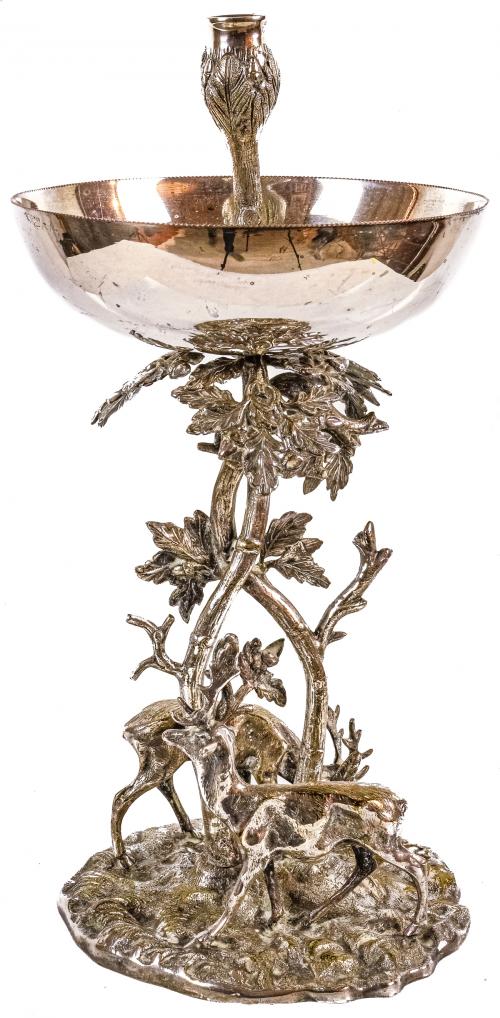 CANDELERO EN METAL DEL ÚLTIMO CUARTO DEL S.XX