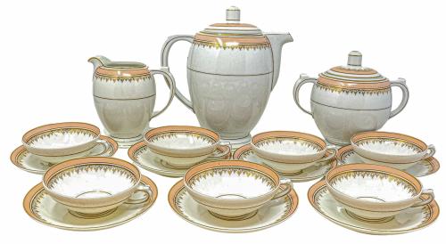 JUEGO PARA CHOCOLATE EN PORCELANA DE LIMOGES