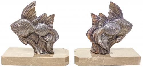 PAREJA DE APOYA LIBROS ART DECO