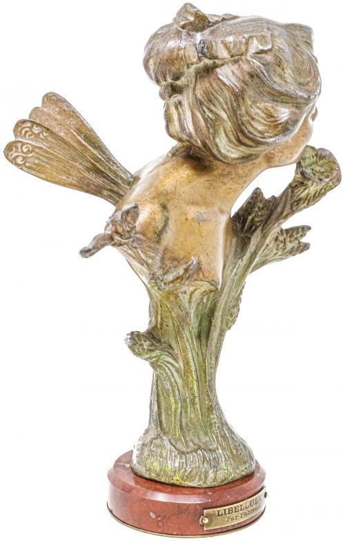 FIGURA EN CALAMINA ART NOUVEAU DE PRINCIPIOS S.XX