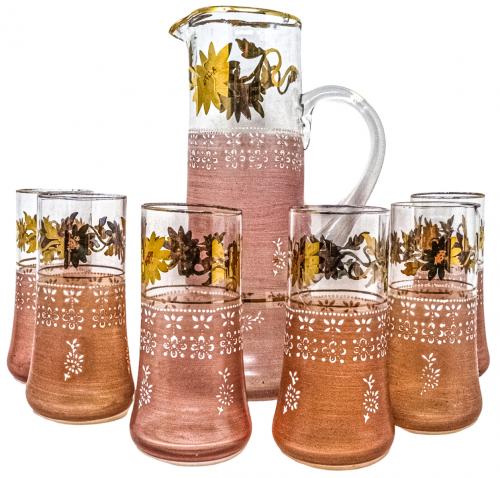 CONJUNTO DE REFRESCO MODERNISTA DE PRINCIPIOS S.XX