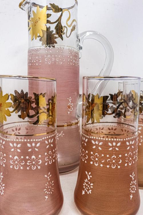 CONJUNTO DE REFRESCO MODERNISTA DE PRINCIPIOS S.XX