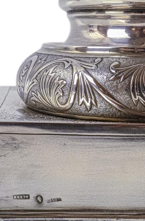 IMAGEN DE LA VIRGEN DEL PILAR EN PLATA PRIMER TERCIO S.XX