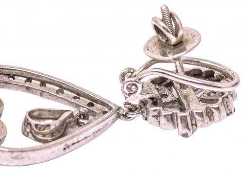 PENDIENTES LARGOS CON BRILLANTES