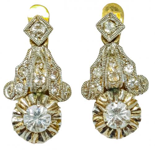 PENDIENTES CON ZAFIROS BLANCOS