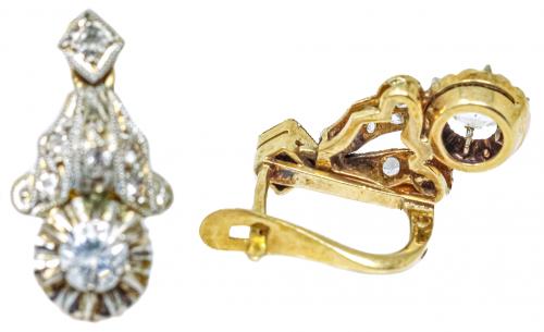 PENDIENTES CON ZAFIROS BLANCOS