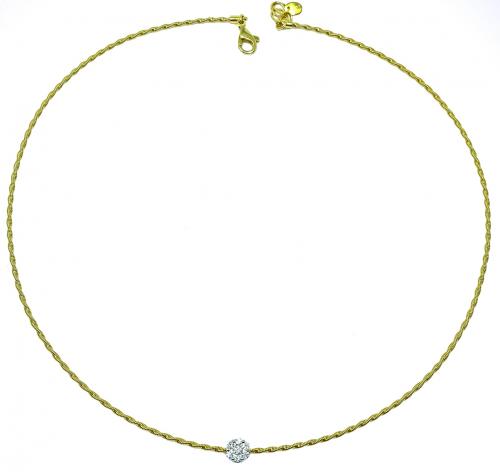 GARGANTILLA CON ROSETÓN DE BRILLANTES