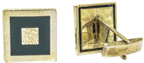 GEMELOS DE PLATA CON ESMALTE